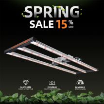 Spider Farmer G4500 320W Pełnospektralna Lampa LED do Uprawy Roślin Komercyjna CO2 Hydroponika Wewnętrzna dla Sadzonek, Wzrostu Roślin i Kwitnących Roślin
