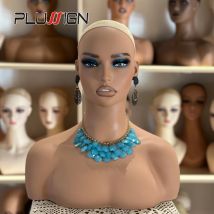 Mehrzweck-Mannequin kopf mit Schultern Make-up Dummy-Kopf für Perücken Schaufenster puppen Büste Perücke Display kopf realistischer weiblicher Kopf