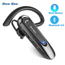 Nowe słuchawki Bee B45 Bluetooth 5.0 podwójny mikrofon wyciszenie bezprzewodowy zestaw słuchawkowy słuchawki douszne zestaw głośnomówiący CVC8.0 redukcja szumów do jazdy biznesowej