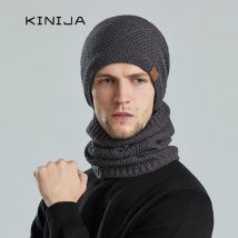 Winter Mütze Hüte Schal Set warme Ski mütze & Schal Männer Strick mützen Schädel Mütze Schädel homme x gorro Motorhaube Kappen Drops hipping