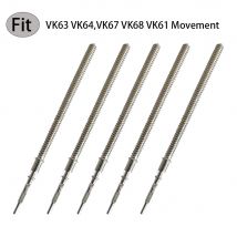 Movement Watch Steel Stem Crown Kit Watch Parts For Seiko VK63 VK64,VK67 VK68 VK61 Movement Watches Stem Spare Parts