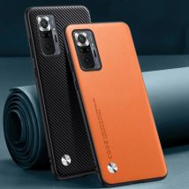 Luksusowe etui ze skóry PU dla Xiaomi Redmi Note 10 Pro Back Cover Silicone Protection Phone Case dla Redmi Note 10S 10 4G 10T 5G
