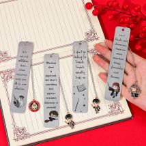 New Creative Harry Potter Artistic Engraved Stainless Steel Bookmark as a Gift for Reading Enthusiasts