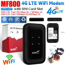 4G LTE WiFi Router Tragbarer WiFi Hotspot mit SIM-Kartensteckplatz 150 Mbit/s Hochgeschwindigkeits-4G LTE Modem Router Wireless Hotspot Dongle