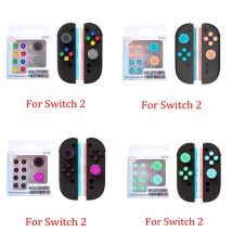 Silicone Morbido D-pad Pulsante ABXY Chiave Adesivo Custodia in pelle per Interruttore 2/NS Oled Joy-con Joystick Thumb Stick Grip Cap Cover Protector