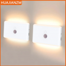 Luce con sensore di movimento a LED Luce notturna a LED senza fili Tipo C Luce notturna ricaricabile Armadio Guardaroba Lampada Scala per cucina LED
