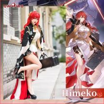 EN STOCK UWOWO Himeko Cosplay Honkai Star Rail Cosplay Himeko disfraz ammoレル traje de Cosplay disfraces de Halloween vestido de mujer