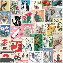 10/30/50 szt. Retro Naklejki z Kreskówkowymi Stemplami Wodoodporne Graffiti Artykuły Papiernicze Etui na Telefon Laptop Estetyczne Zestawy Naklejek Artystycznych