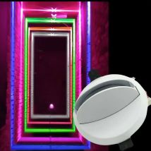 Lampada da incasso a LED 12W Lampada da parete a 360 gradi Illuminazione per contorno interno Luci per telaio per porta Luci decorative per finestre 220V 110V