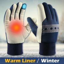 1 Paar Winterhandschuhe – Thermo-Fahr-Winterhandschuhe für Damen und Herren – warme Handschuhe mit Touchscreen für kaltes Wetter, Arbeitshandschuhe