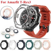 Glas + Fall Für Amazfit T-REX3 Screen Protector Harte PC Stoßstange Gehärtetem Glas Uhr Fall Für Huami Amazfit TREX3 schutzhülle