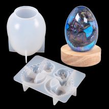 Stampo in resina siliconica 3D uovo di drago fai da te drago animale candela ornamenti artigianali colata stampo in resina epossidica decorazioni per la casa