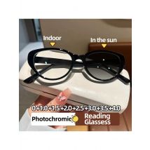 New Style Cat Eye Reading Glasses for Women Fashion Ladies Photochromic Glasses Unisex Color Changing Presbyopia Sunglasses