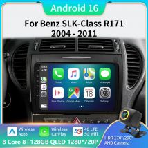 Android 16 Car Radio For Mercedes Benz SLK class R171 SLK200 SLK280 SLK300 2000-2011 GPS Navigation Multimedia Player Stereo DSP
