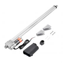 SucceBuy 12V Linearantrieb 3000N 500mm Wasserdichter IP65 Linearmotor 0,19"/s Linearantrieb mit Montagehalterung für den Außenbereich
