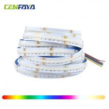 Taśma LED COB RGB+CCT 5M 10M 24V o wysokiej gęstości 6P RGBCW elastyczna, kolorowa, ściemnialna, do dekoracji pokoju, na imprezy, święta, taśma świetlna 12mm