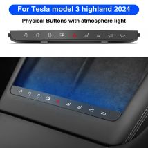 Modell 3 Highland-Tasten für die physikalische Steuerung Tesla 2024, kabelloses Ladegerät, Verkürzung, Strgstange mit Umgebungsatmosphärenlicht
