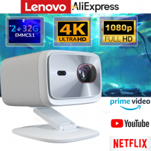 Oryginalny projektor Lenovo Xiaoxin 100P 850 ANSI Auto Focus Wifi6 Smart Home Theater 360 PTZ Support 4K HD Przenośny projektor