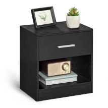 VASAGLE Nachttisch  mit Schublade, Griff, 28 x 39 x 41 cm
