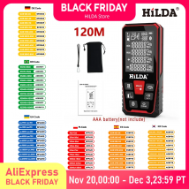 Laserowa odległość HILDA 50M/100M/120M Dalmierz Profesjonalny miernik Laser Range Finder Narzędzie testowe