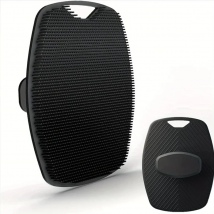 1 Pack Soft Silicone Bath Brush Exfoliating Back Scrubbing Brush Soft Body Cleansing Massage Brush Shower Supplies Bath Tools