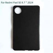 Tablet Case For Xiaomi Redmi Pad SE 8.7" 2024 Soft TPU Silicone Slim Funda Black Shell Shockproof Protective Cover Anti-drop