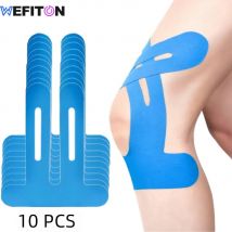 10-teiliges Kinesiologie-Tape für Knie, wasserdicht und elastisch, atmungsaktives Knieband, sportliches Klebeband bietet Unterstützung und Stabilität beim Laufen