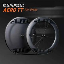 ELITEWHEELS AERO TT-Rim Brake Carbon Wheelset Triathlon Bike Wheel Novatec hub Carbon Fiber Tubeless Wheels