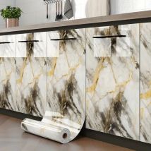 Marmor-Tapetenaufkleber, selbstklebende Schaumstofffliesen, dickes Design, leicht zu reinigen und zu schneiden, Heimdekorationspaneel, Küche und Schlafzimmer