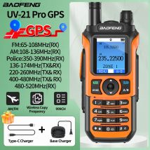 Baofeng UV-21 Pro Walkie Talkie GPS Portatile a lungo raggio Mutli-Band Wireless Frequenza di copia Amatoriale Tipo-C Caricatore Aggiornamento UV-17