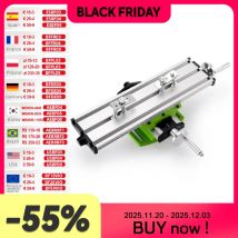 ALLSOME BG-6300 tavolo composto funzionante tavolo da lavoro a scorrimento incrociato per banco di perforazione di fresatura multifunzione regolabile X-Y