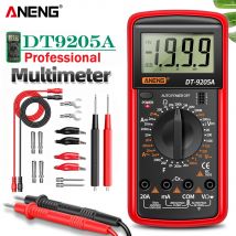 ANENG DT9205A multimetr miernik elektryczny multimeter uniwersalny transistor tester voltomierz cyfrowy AC/DC tranzystor Tester elektryczny esr NCV Test miernik profesjonalny analogowy Auto zakres