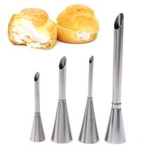 1/4 pz In Acciaio Inox Soffio Crema Ugelli Torta Glassa Piping Punta FAI DA TE Ciambella Pasticceria Siringa Cupcake Dessert Accessori di Cottura