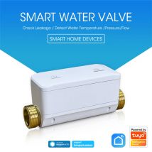 Tuya Smart WiFi Wasserventil APP Ein/Aus-Steuerung Wasserdruck/Durchflussrate/Temperaturmessung Überwachung des Wasserverbrauchs