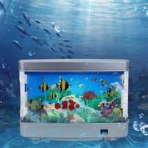 Tropikalne lampy do akwarium Sztuczny wystrój akwarium Wirtualny ocean w ruchu Lampka nocna dla dzieci Halloween Prezent świąteczny Zabawka