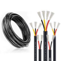 MultiCore-Elektrokabel, 2, 3, 4, 5, 6, 7, 8, 9, 10-adriges ummanteltes Kabel, PVC-verzinntes Kupfer, 28–18 AWG, Lautsprecherkabel für Audio-LED-Streifen