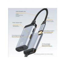 Type C Male To HDMI/RJ45 DP Mini-DP VGA Adapters USB-C HD 8K 4K 60HZ Converter 3-In-1 Type C Hub PD Fast Charging Data Adapter