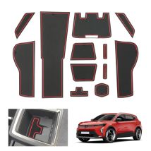 RUIYA for 2024 2025 Renault Scenic E-tech Electric Car Door Groove Mat Anti-slip Slot Pad Auto Renault Scenic 2025 Accessories