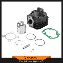 Roller 47mm 70cc 2-Takt Big Bore Zylinderkopf Kit für Minarelli Motoren 50cc 2-Takt 40QMB Yamaha JOG Jonway Jmstar Sunl