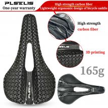 Plselis-sillín de carbono para bicicleta con estampado 3D, 245x150mm, ultraligero, resistente al desgaste, accesorio de cojín para sillín de carreras