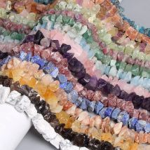 10-13mm Natürliche Unregelmäßige Freeform Raw Fluorit Stein Nugget Perlen Amethysten Kristall Mineralien Quarz Perle Diy Schmuck Machen 7,5"