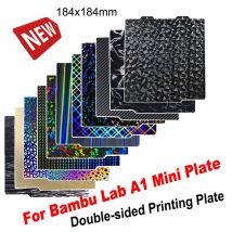 Per Bambu Lab A1 Mini piastra di costruzione foglio PEI strutturato PEO PET piastra in lamiera di acciaio per molle in fibra di carbonio per Bambulab Bamboo A1 Mini