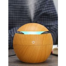 130ML Air Humidifier Ultrasonic USB Aroma Diffuser Wood Grain LED Night Light Electric Essential Oil Diffuser Aromatherapy Home