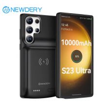 10000 mAh Batterie Fall Für Samsung Galaxy S23 Ultra 18 W Drahtlose Lade Power Bank Schlanke Tragbare Batterie Ladegerät Fall