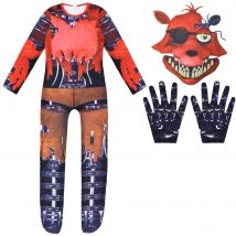 Kids Horriable Halloween Costume Five Nights F-Freddyeds Jumpsuit Cosplay Nightmare BonnieD Wolf Anime Christmas Gift for Boys