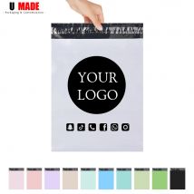 Buste postali personalizzate da 100 pezzi con logo Buste per spedizione in plastica autosigillanti Imballaggio personalizzato per buste per spedizioni aziendali
