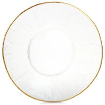 Goldene Platte Platte Platte Glasplatte 30 cm