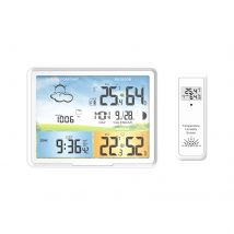 PT20 Multifunction wireless Weather Station Colorful LCD Alarm Clock Indoor Weather Forecast Barometer Thermometer Hygrometer