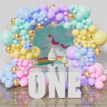 100 stücke Pastell Regenbogen Ballon Girlande Kit, bunte Party Luftballons Bogen für Geburtstag Baby party Hochzeitstag Party Dekor