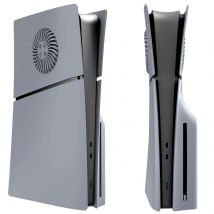 Grey Color 30th Anniversary Faceplate with Cooling Vent for PS5 Slim Hard Plastic Side Panels Replacement Cover for Playstation5